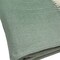 Homeroots 50" X 60" Green And Ivory Woven Herringbone Plush Throw Blanket with Tassels 475720 - alternate 2