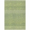 Homeroots 3' X 5' Lime Green And Ivory Chevron Washable Indoor Outdoor Area Rug 612274 - alternate 2