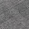 Homeroots 8' Charcoal And Gray Round Abstract Washable Indoor Outdoor Area Rug 594925 - alternate 3