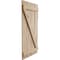 Ekena Millwork Rustic Four Board Spaced Board-n-Batten Pecky Cypress Faux Wood Shutters w/Z-Board, 23 1/2"W x 34"H SHUBSZ23X34PCPR - alternate 6
