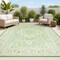 Jonathan Y Sinjuri Medallion Textured Weave Cream/Green 5 ft. x 8 ft. Indoor/Outdoor Area Rug SMB101H-5 - alternate 1
