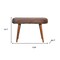 Homeroots 31in Brown Solid Wood Storage Bench With Cabinet 718234 - alternate 6