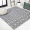 Jonathan Y Peralta Moroccan Diamond Dark Gray 5 ft Square Indoor/Outdoor Area Rug IBZ103A-5SQ - alternate 1