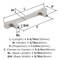 Amerock Pailou 3-3/4 inch (96mm) Center-to-Center Satin Nickel Cabinet Pull, 25PK 25VMP37322G10 - alternate 2