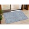 Homeroots 3' X 5' Denim Blue And Ivory Abstract Washable Indoor Outdoor Area Rug 599706 - alternate 1