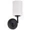 Nuvo Liam, 1 Light Vanity, Matte Black, White Opal Glass 60/8211 - alternate 1