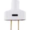Leviton 15A 125V 2-Wire 2-Pole Vinyl Cord Plug White 001-48643W - alternate 2