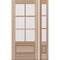 Doornmore G7506, 51.5" x 82" ( 36" Door + 12" Side) Left Hand, Mahogany SDL 6 Lite, 3/4 Lite Exterior Door G7506-SW-3680-G7503-SL_1-1_LI - alternate 1