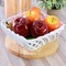 Meritage Modern Prestige 9 Inch Square Dolomite Basket Serving Bowl in White 109304.01 - alternate 3
