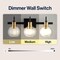 Jonathan Y Marais 21.5" 3-Light Iron/Glass Rustic Vintage LED Vanity Light, Black/Brass Gold JYL3528A - alternate 7