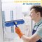 Bison Life 2-in-1 Window Squeegee Cleaning Kit, 2 Reusable 12" Sleeves, Glass Cleaning Tool Combo BLZ-WSQC-1 - alternate 5