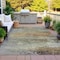 Homeroots 8' X 10' Taupe Brown And Gold Abstract Washable Indoor Outdoor Area Rug 630864 - alternate 3