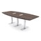 Skutchi Designs 8 Person Conference Table With Power Unit | 8' Boat Table | Harmony Series HAR-BOT-48X96-T-H3041-ESIL - alternate 1