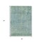 Homeroots 5' X 8' Teal Blue And Ivory Abstract Washable Indoor Outdoor Area Rug 631072 - alternate 2