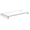 Azar Displays Clear Acrylic 1/2" Thick Riser w/ Bumpers, 15.75"L x 7.75"W x 2"H 515369-1PK - alternate 1