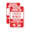 Signmission Reserved Parking for Church Member Unauthorized Vehicle, 18'' X 24'', Heavy Gauge Aluminum, 2PK A-1824-2PACK-23126 - alternate 1
