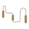 Troy Lighting Lark 2 Light Wall Sconce, Patina Brass, 21 In x 20.25 In B3220-PBR - alternate 1