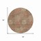 Homeroots 8' Brown Taupe And Sage Round Polka Dot Washable Indoor Outdoor Area Rug 614655 - alternate 2