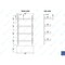 Amgood 16 in. x 36 in. Four-Tier Metal Wall Mount Shelf AMG WSD-1636 X 2-Z - alternate 2