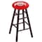 Holland Bar Stool Co Maple Counter Stool, Dark Cherry Finish, Ohio State Seat RC24MSDC - alternate 1