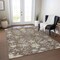 Homeroots 3' X 5' Brown Beige And Green Floral Washable Indoor Outdoor Area Rug 605449 - alternate 5