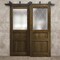 Sartodoors Sliding Closet Barn Bypass Doors 36 x 84 inches, Ego 5011 Marble Oak, Modern 6.6ft Rails Hardware EGO5011BBB-DMR-3684 - alternate 2
