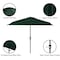 Pure Garden 9ft Half Umbrella with Base, Hunter Green 50-LG1036B - alternate 3