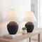 Jonathan Y Ralf 20.5" Minimalist Scandinavian Resin/Iron LED Table Lamp, Matte Black, 2PK JYL5604A-SET2 - alternate 2