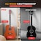 Pyle Steel String Acoustic Guitar Kit, 4/4 Full Size Cutaway All-Wood Guitarra Acustica with Premium PGSTGR007LB - alternate 2
