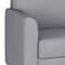 Flash Furniture HERCULES Diplomat Gray LeatherSoft Loveseat with Clean Line-Stitched Frame and Chrome Legs BT-827-2-GY-CHR-GG - alternate 3
