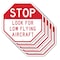 Signmission Stop Look for Low Flying Aircraft, 10 inch X 10 inch, Aluminum Metal Signs, 5PK OC-A-5Pack-10-261 - alternate 1