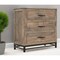 Homeroots 36" Brown Solid Wood Three Drawer Chest 524616 - alternate 3