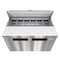 Koolmore 46 in. Commercial 2 Door Refrigerated Sandwich Prep Table 12 Pan Capacity and 14  Cu. Ft. of Storage KM-PTR46-2D - alternate 5
