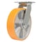Vestil Polyurethane Swivel Caster 8 In. Diameter x 2 In. Width 1543 Lb. Capacity Orange/Silver CST-VE-8X2PUA-S - alternate 1