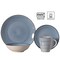Dinewares 32 PC Spin Wash Dinnerware Dish Set for 8 Person, Mugs, Salad and Dinner Plates and Bowls QI004502.BL.2 - alternate 3