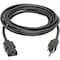 Eaton Tripp Lite Series Desktop Computer Power Cable, NEMA 5-15P to C13 - 10A, 125V, 18 AWG, 12 ft. P010-012 - alternate 3