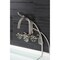 Kingston Brass 7-Inch Adjustable Wall Mount Clawfoot Tub Faucet, Brushed Nickel AE8158RX - alternate 3