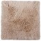 Homeroots 17" X 17" Taupe New Zealand Sheepskin Dining Chair Pad 317153 - alternate 3