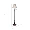 Homeroots 62" Rusted Swing Arm Floor Lamp With Champagne Bell Shade 526338 - alternate 3
