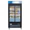 Koolmore 40 in. 33 Cu. Ft. Commercial Merchandiser Refrigerator with Sliding Doors, LED Lighting in Black KM-MDR-2GD-33CSL - alternate 1