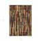 Homeroots 3' X 5' Coffee And Brown Striped Washable Indoor Outdoor Area Rug 608940 - alternate 4