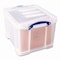 Really Useful Box Stackable File Box, Legal Files, 14.5 x 18.5 x 12.75, Clear/Blue Accents 32CL - alternate 2