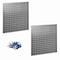 Triton Products (2) Square Hole Pegboards W/ Mounting Hardware, Stainless Steel 18-Gauge Steel, 24" W x 24" H LB1-S - alternate 1
