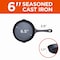 Commercial Chef 3-Piece Cast Iron Skillet Set - 6/8/10 CHCI6810 - alternate 3