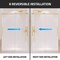 Anzzi Stellar 45 to 48 in. x 76 in. Sliding Frameless Shower Door in Brushed Gold with Tempered Glass SD-FRLS05901BG - alternate 4