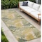 Homeroots 8' Green Yellow And Blue Floral Indoor Outdoor Runner Rug 548038 - alternate 5
