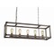 Jonathan Y Magnolia 36" 5-Light Linear Adjustable Iron Rustic Farmhouse LED Pendant, Brown JYL7477A - alternate 1