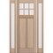 Doornmore CRF-P2G6, 65.25" x 98" ( 36" Door + 2x12" Side) Left Hand, Mahogany SDL 6 Lite Exterior Door CRF-P2G6-SW-3696-G101-SL_1-2_LI - alternate 1