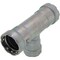 Viega MegaPress tee P1 1 P2 1 P3 0.75 carbon steel zinc-nickel coating 25340 - alternate 2