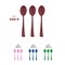 Smarty Had A Party Red Disposable Plastic Party Spoons, 600PK 410S-R-CASE - alternate 5
